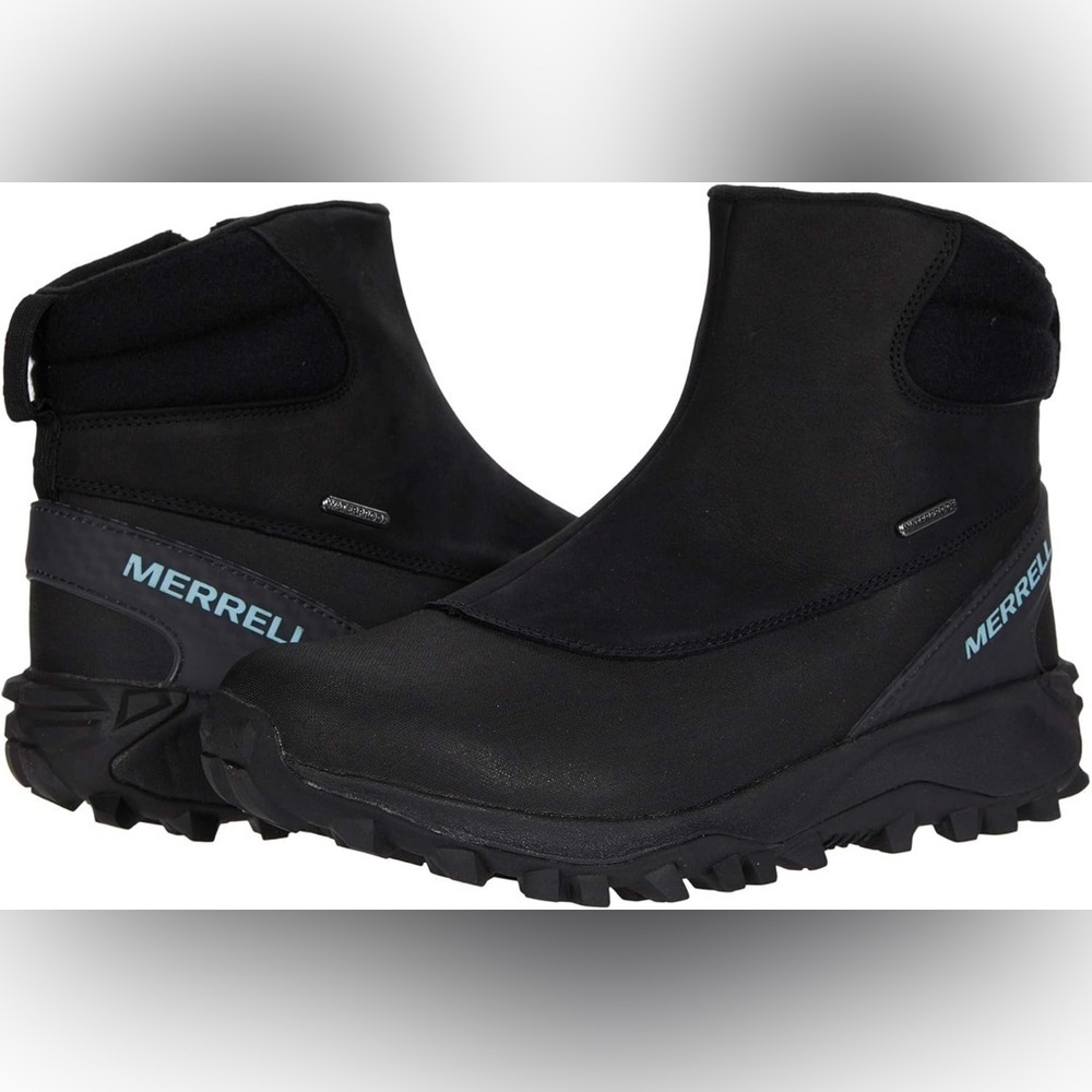 Merrell Women's Thermo‎ Kiruna Mid Zip Waterproof Black Snow Boot Size 11 NIB